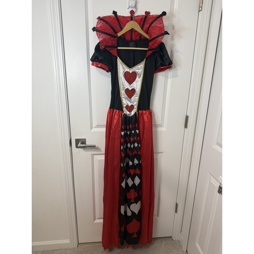 Deluxe Queen of Hearts Halloween Costume By Leg Avenue SIZE M DRESS ONLY - Picture 3 of 10